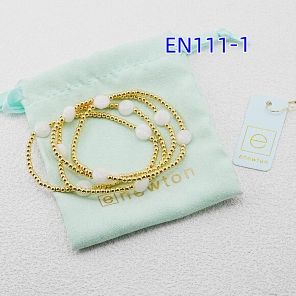 Enewton White Natural Stone Bracelet Set - Picture 4 of 5